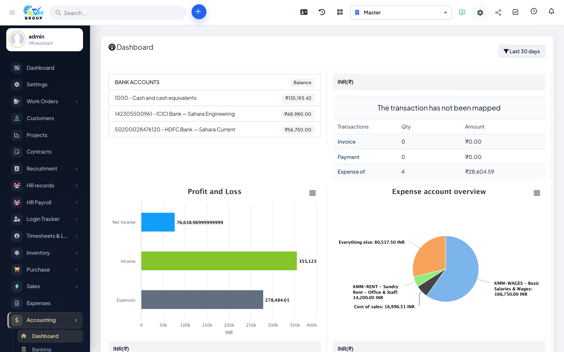 Accounting Dashboard