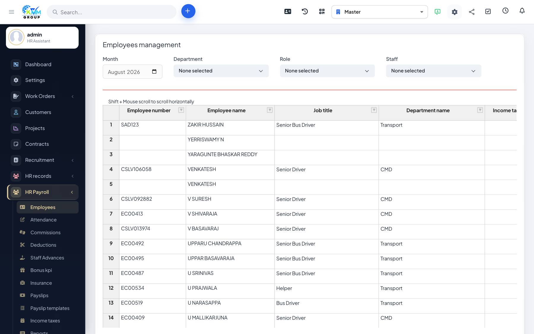 Manage Employees