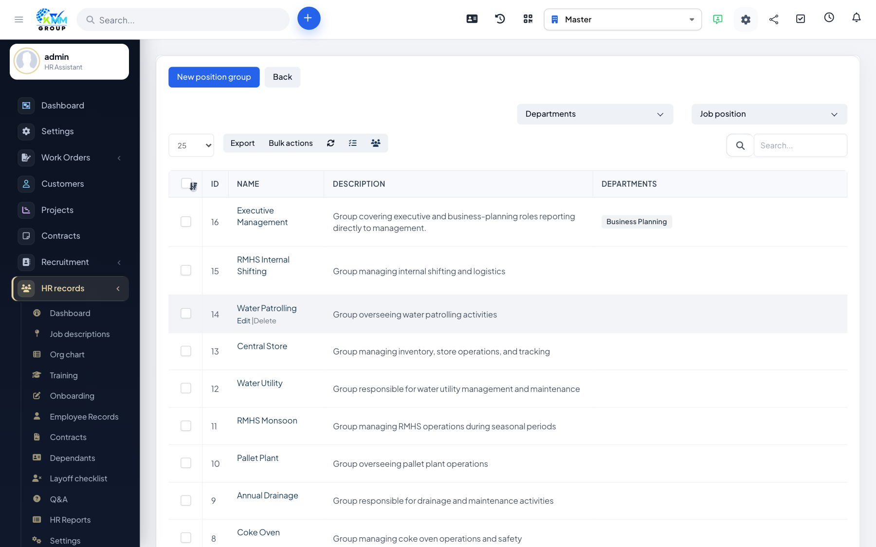 Job Descriptions